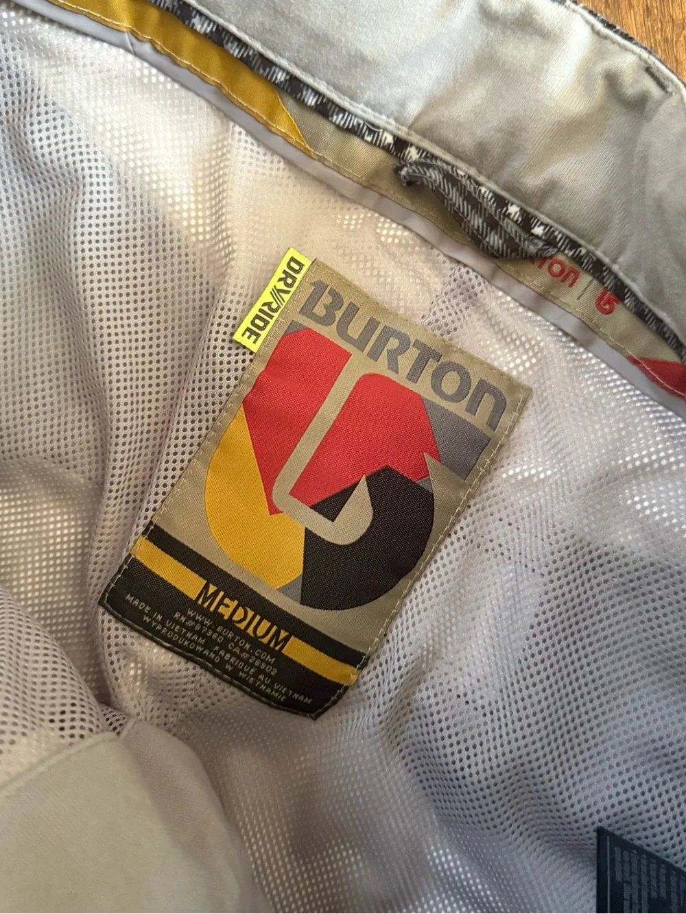 Burton Men's Black & White Gingham Snowboarding Snow Ski Pants Medium